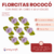 Florcitas Rococo Con raso sin cabo x 50 unidades - tienda online