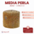 Malla Media Perla 4 mm Dorado-Plateado x Rollo - CandyCraft Souvenirs en Once