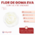 Flor de Goma Eva con Tul Grande x 50 unidades - tienda online