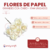 Flores de Papel Grandes con Cabo x 144 unidades - comprar online