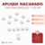 Aplique Nacarado Circular Punteado 80u x 25gr - comprar online