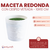 Maceta Redonda con Cesped Veteada 10x10cm - comprar online