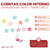 Cuentas Color Interno Estrellas con Relieve 15mm x Bolson 500gr 530 unis en internet