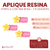 Aplique de Resina - AI - Estrella con Tira Rosa x 5 unidades - comprar online