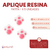 Aplique de Resina - CAT - Patita x 5 unidades - comprar online