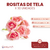 Rositas de Tela con cabo x 30 unidades - tienda online