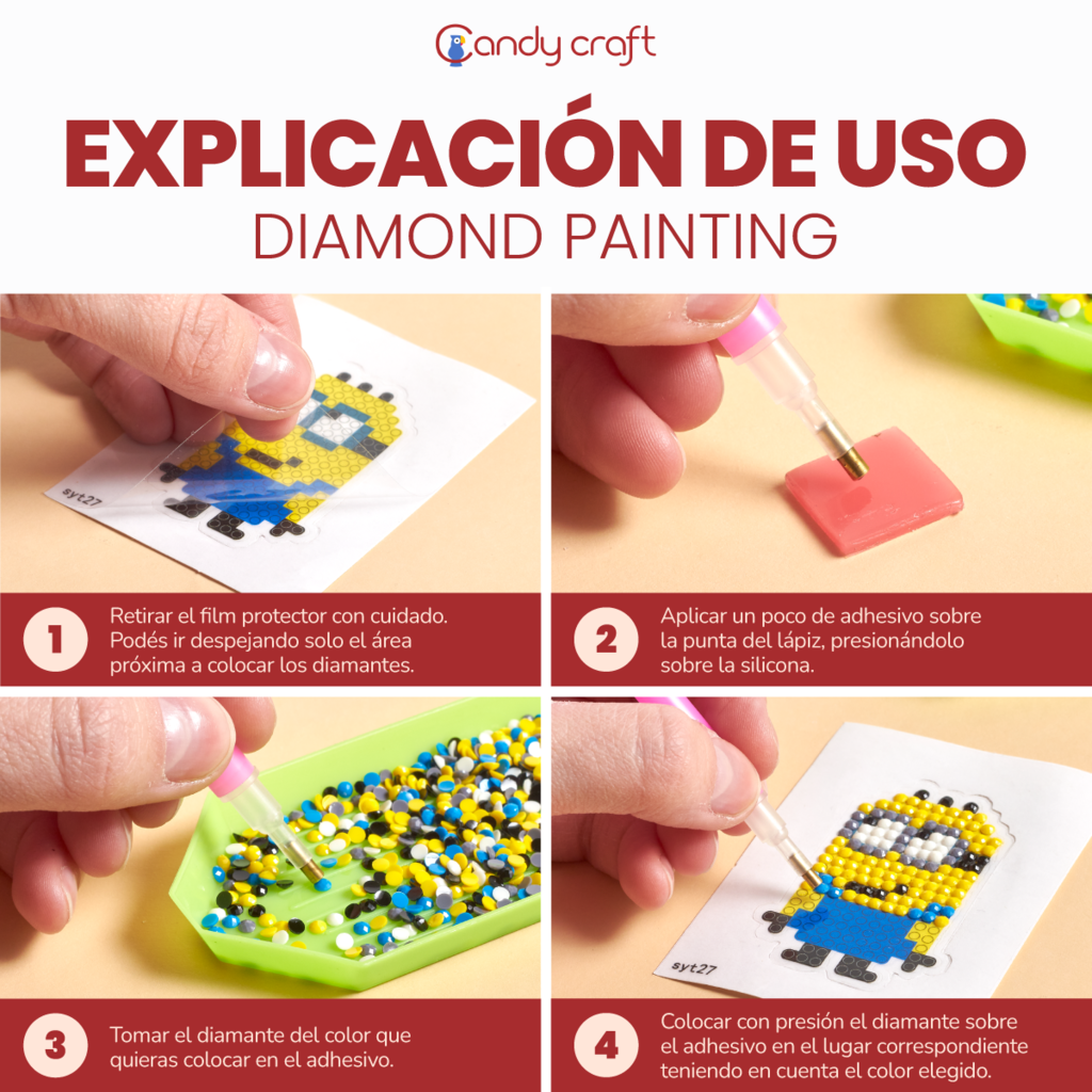 Kit Pintura De Diamante Personaje Infantil Sticker Diamond