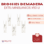 Broches de Madera Extra Mini Blancos x 50 unidades - comprar online