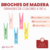 Broches de Madera Grandes de Colores x 50 unidades - comprar online