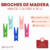 Broches de Madera Mini de Colores x 50 unidades - comprar online