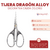 Tijera Dragon Alloy Decorativa Calida Colores - tienda online