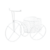 Bicicleta Corazon 16cm Centro de Mesa