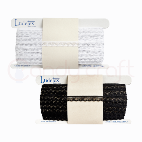 Puntilla de Nylon con Lurex x50mts Ludetex