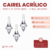 Cairel Acrilico Punta de Gota 3,1 x 1,1cm Bolson 450u en internet