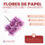 Flores de Papel Grandes con Cabo x 144 unidades en internet