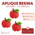 Aplique de Resina Manzanas x 10 unidades - comprar online