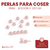 Perla para Coser 6mm x500g - 5000 unidades - CandyCraft Souvenirs en Once