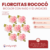 Florcitas Rococo Bicolor con Raso x 12 unidades en internet