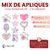 Apliques - Mix Rosa Transparente x10u SKU 1535 - CandyCraft Souvenirs en Once