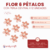 Flor 6 Petalos con Perla Central x 12 Unidades - comprar online