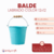 Balde Labrado Color 12x12 - CandyCraft Souvenirs en Once