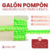 Galon Pompon Madroño Fluo x10mts Ludetex - tienda online