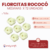 Florcitas Rococo Medianas sin cabo x 72 unidades - tienda online