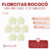 Florcitas Rococo Mini sin cabo x 72 unidades - CandyCraft Souvenirs en Once