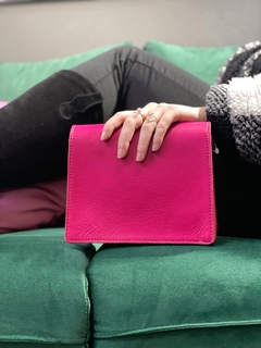 Bolsa Helena couro rosa - loja online