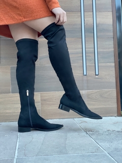 Bota Over the knee suede black - loja online