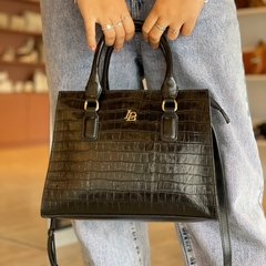 Bolsa Ember Croco Preta