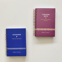 pack cuaderno "Auto-Amor", "Corazón Roto"