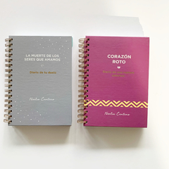 pack: cuadernos de duelo amoroso + cuaderno de duelo por fallecimiento