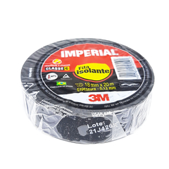 Fita Isolante 3M Imperial 18mm com 20 Metros Classe C - Casa das Correias | Correias de Toca Discos | Kit de Correias | Loja de Eletrônicos 