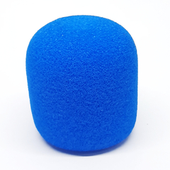 Espuma Microfone Sm58 70x62x33mm (Unidade) Azul