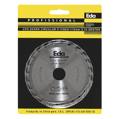 Disco Serra Circular Eda Ponta Videa 110mm 24D para Makita