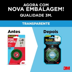 Fita Fixa Forte Dupla Face Transparente 12Mm 2 Metros na internet