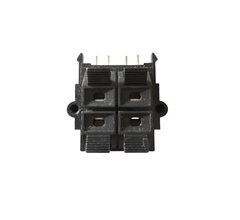 Kit Conector Borne Tomada Term Caixa Falante 4 Pinos NGS Preto