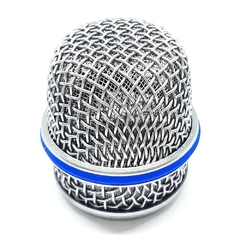 Globo Microfone - Metálico - Prata