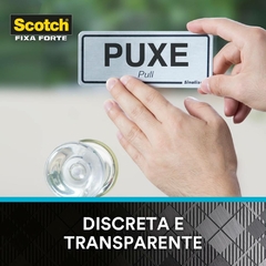 Fita Fixa Forte Dupla Face Transparente 19mm 2 Metros