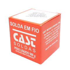 Solda Estanho Cast Coral Rolo Snxpb 63X37 Fio 1Mm 500G