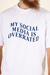 Remeras Over Social White en internet