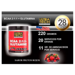 BCAA 2:1:1+ GLUTAMINA ULTRA TECH 220 GR. - comprar online