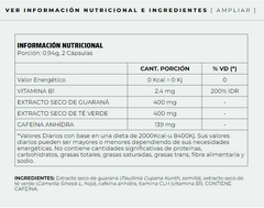 CAFEINA 200 NUTREMAX - comprar online