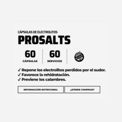 CAPSULAS DE ELECTROLITOS PROSALTS NUTREMAX - comprar online