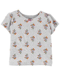 Jardineira Carters com camisetinha - Floral Lilás - comprar online