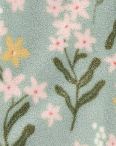 Macacão Carters em fleece com pezinho - Floral (Nova Coleção) - comprar online