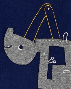 Macacão Carters em algodão com pezinho - Escavadeira (Nova Coleção) - comprar online