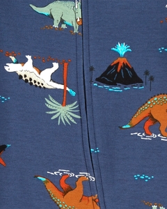 Macacão Carters em algodão com pézinho - Dinossauros (Nova Coleção) - comprar online
