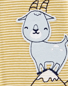 Macacão Carters em algodão com pézinho - Cabra (Nova Coleção) - comprar online